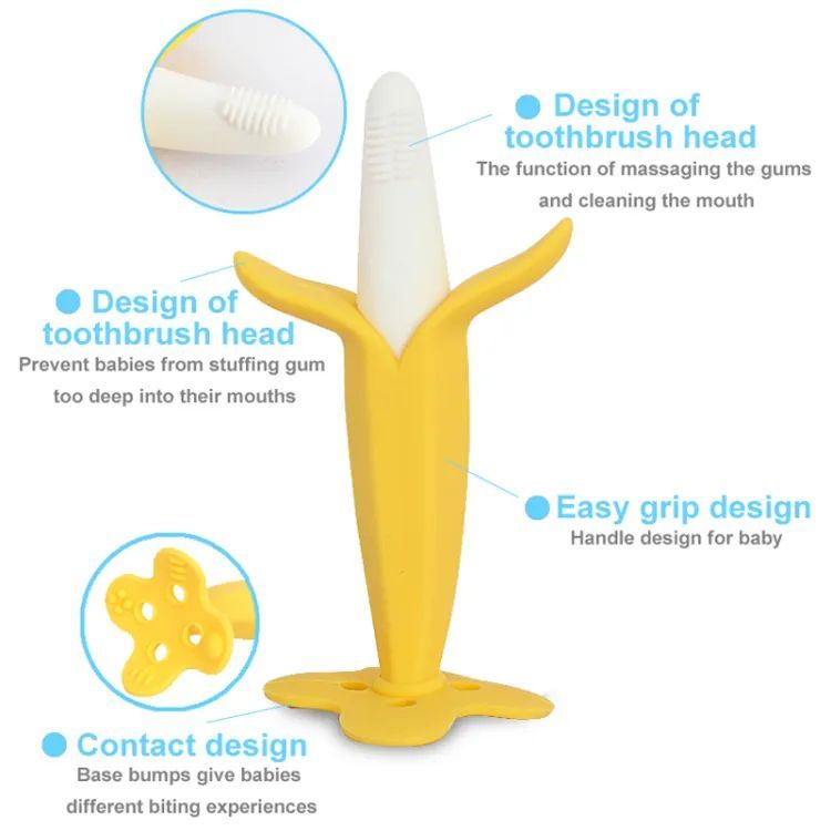 Baby Banana Teether Soothing Pain Relief Soft Toy
