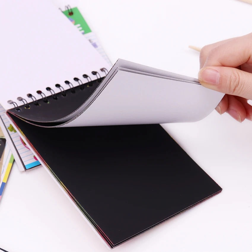 Scratch Note Black Cardboard Creative (pen included)