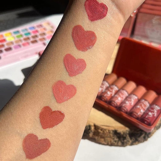 Dragon Ranee 6 Colors Cartoon Set Waterproof Moisturizing Lip Glaze