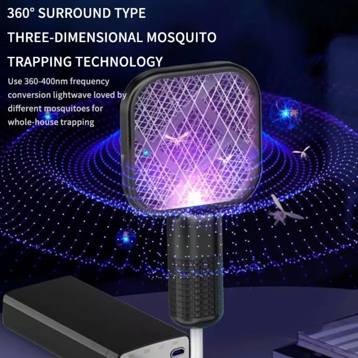 Mini USB Electric Mosquito Gadget Swatter UV Light with Sharp Sparking