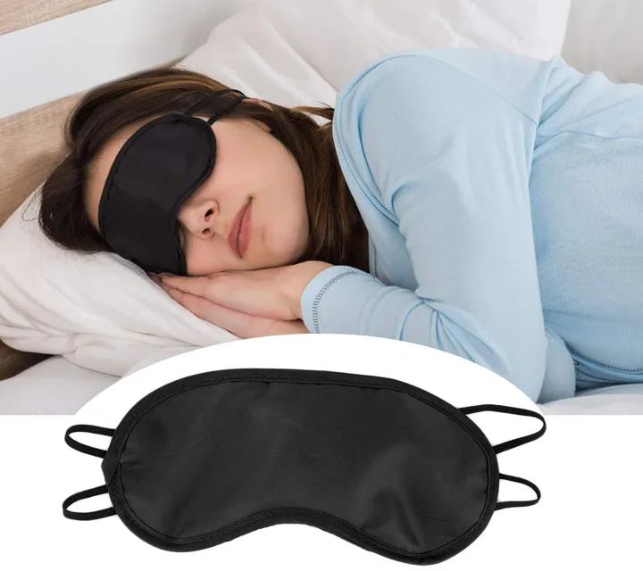Sleeping Nap Eye Mask Eye Shade Cover (Black)