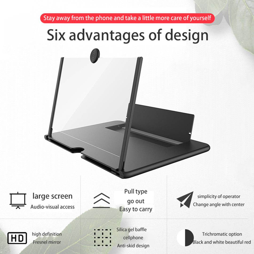 Durable 3D Mobile Phone Screen Magnifier