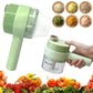 4 In 1 Portable Electric Vegetable Cutter Set Mini Wireless