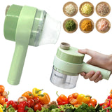 4 In 1 Portable Electric Vegetable Cutter Set Mini Wireless