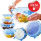 6Pcs Universal Food Silicone Cover Silicone Stretch Lids For Cookware