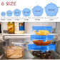 6Pcs Universal Food Silicone Cover Silicone Stretch Lids For Cookware