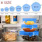 6Pcs Universal Food Silicone Cover Silicone Stretch Lids For Cookware