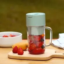 Mug Shaped Portable Blender With Straw