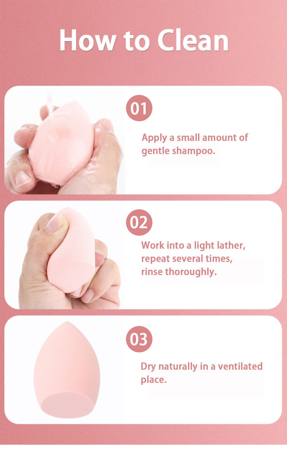 4PCS Makeup Sponge Blender Set