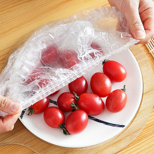 100Pcs Disposable Elastic Food Cover Wrap Elastic