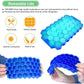 37 Cavity Silicone  Ice Cube Reusable Tray (Multicolor)