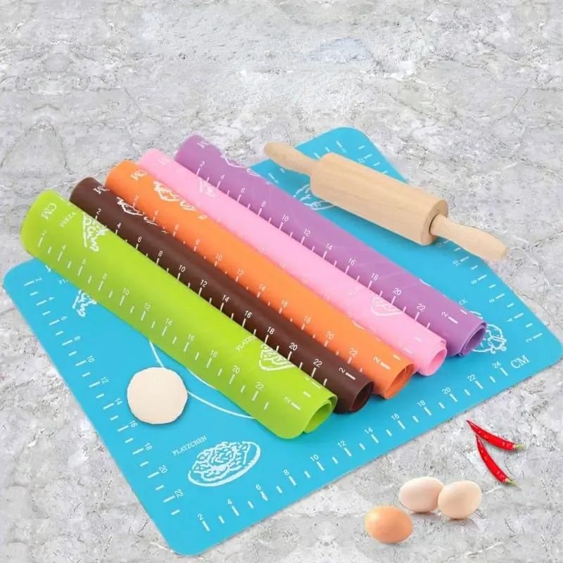 Silicone Baking Roti Mat With Measurements Heat | Resistant | Non Stick Flour Rolling Mat