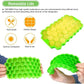 37 Cavity Silicone  Ice Cube Reusable Tray (Multicolor)