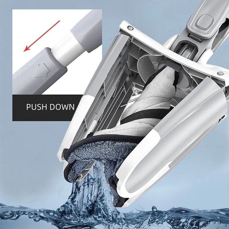 X Shape Microfiber Mop | Twist Mop With 360 Rotating Head