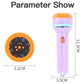Toy Torch Lamp Flashlight Projector