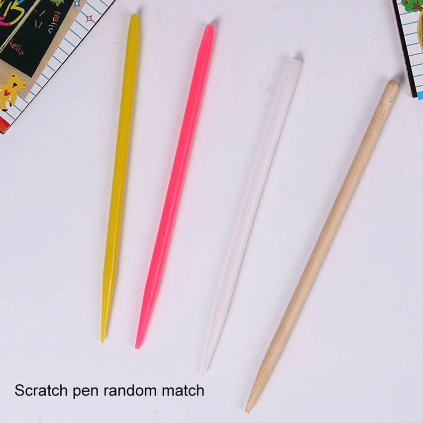 Scratch Note Black Cardboard Creative (pen included)