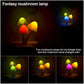 Mashroom Wall Light-Control Sensor Night Light