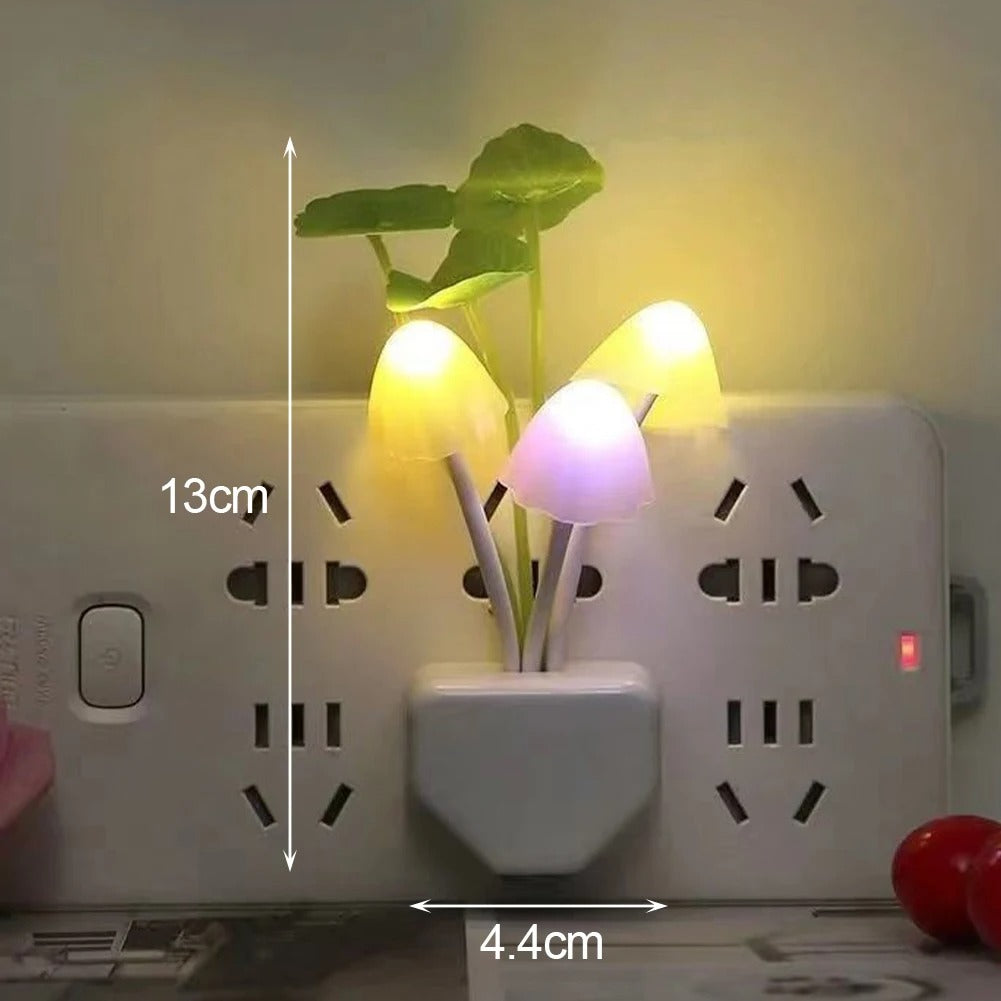 Mashroom Wall Light-Control Sensor Night Light