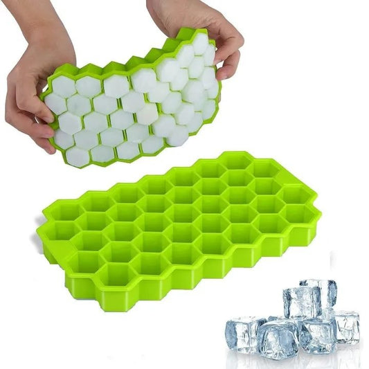 37 Cavity Silicone  Ice Cube Reusable Tray (Multicolor)