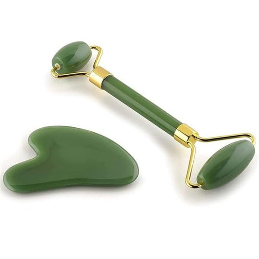Combo Pack | Marble Jade Roller With Stone Marble | Ice Roller Facial Massage | Derma Roller [pack Of 3]