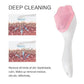 Silicone Face Scrubber Exfoliating Brush, Manual Handheld Massager