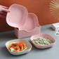 Kitchen Accessories Square Plastic Dinner Plate Set (Set of 10 Pcs, Multicolor)