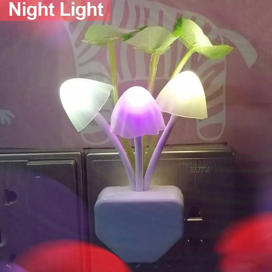 Mashroom Wall Light-Control Sensor Night Light
