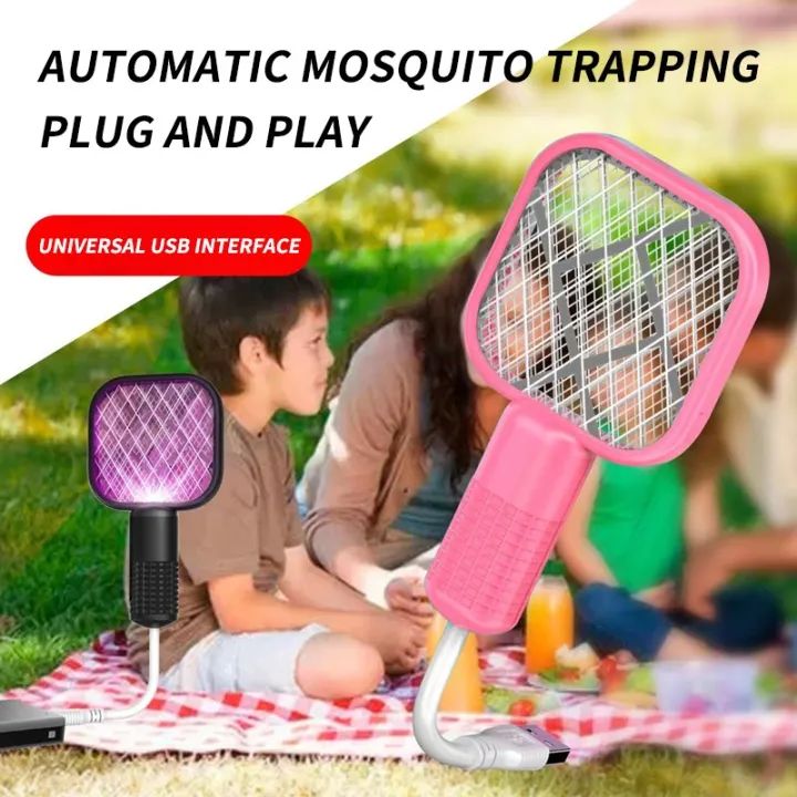 Mini USB Electric Mosquito Gadget Swatter UV Light with Sharp Sparking