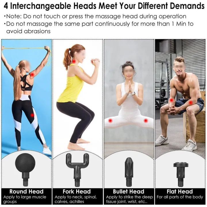 Professional Deep Tissue Massage Gun High Torque Muscle Relaxer Portable