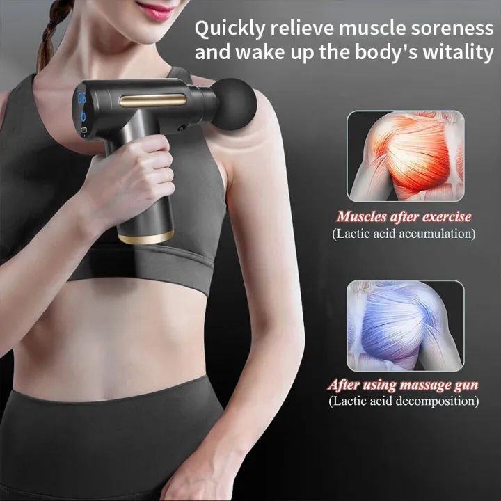 Professional Deep Tissue Massage Gun High Torque Muscle Relaxer Portable