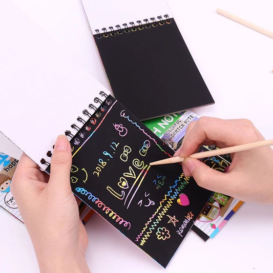 Scratch Note Black Cardboard Creative (pen included)