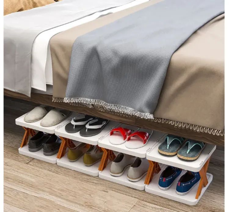 Stackable Vertical Space Saving Shoe Storage Rack Bookshelf Organizer (5 Layer)