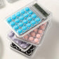 8-Digit Handheld Electronic Calculator with LCD Display & Silicone Buttons