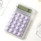8-Digit Handheld Electronic Calculator with LCD Display & Silicone Buttons